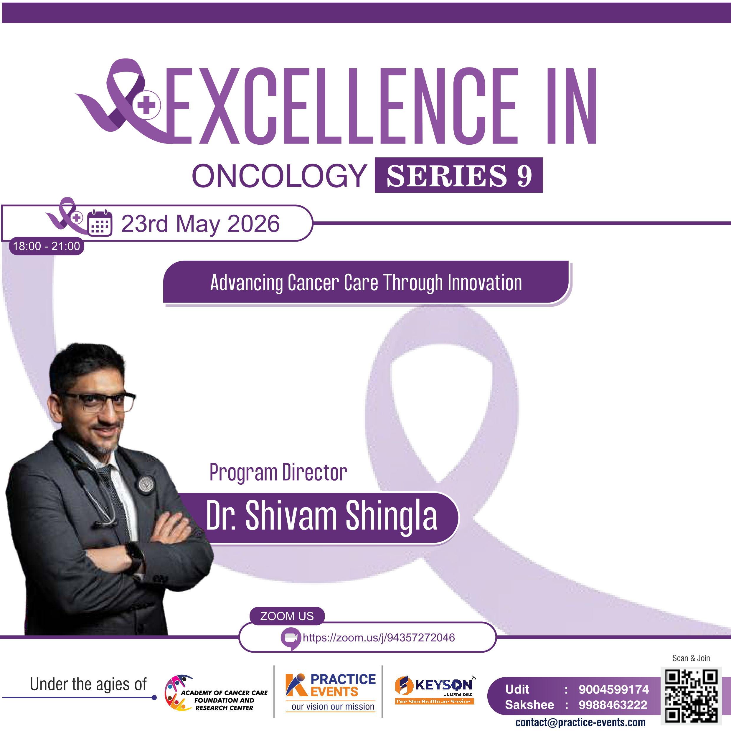 Excellence in Oncology Series 9 (Dr. Shivam Shingla)